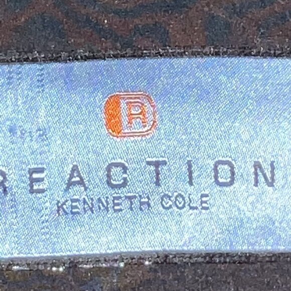 Kenneth Cole Reaction Mens Black Rain Jacket Medium Full Zip Magnetic Button - Picture 8 of 11